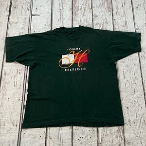 Vintage 1990s Tommy Hilfiger Fashion Apparel 90s Crewneck Tee Tshirt